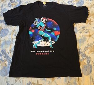 Outrank Black Graphic Tee - Short Sleeve